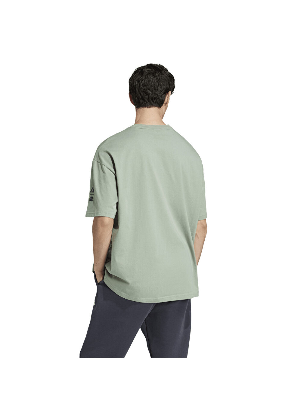 Sw Tm T 2 Erkek Yeşil Yuvarlak Yaka Tişört-1