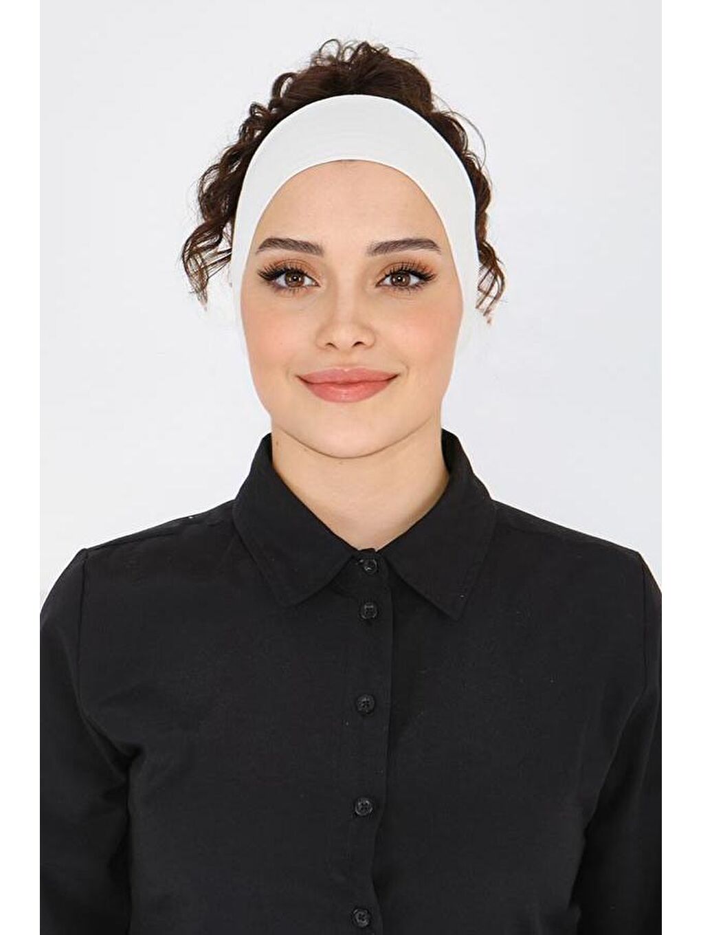 Penye Bandana Beyaz - 27620-1