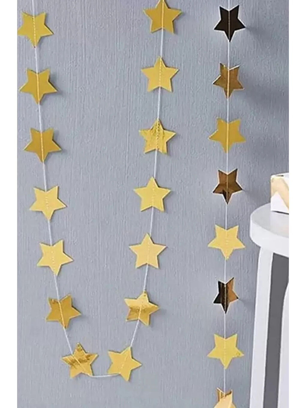 Sarı Altın Sıralı Yıldız Parti Süsü-2