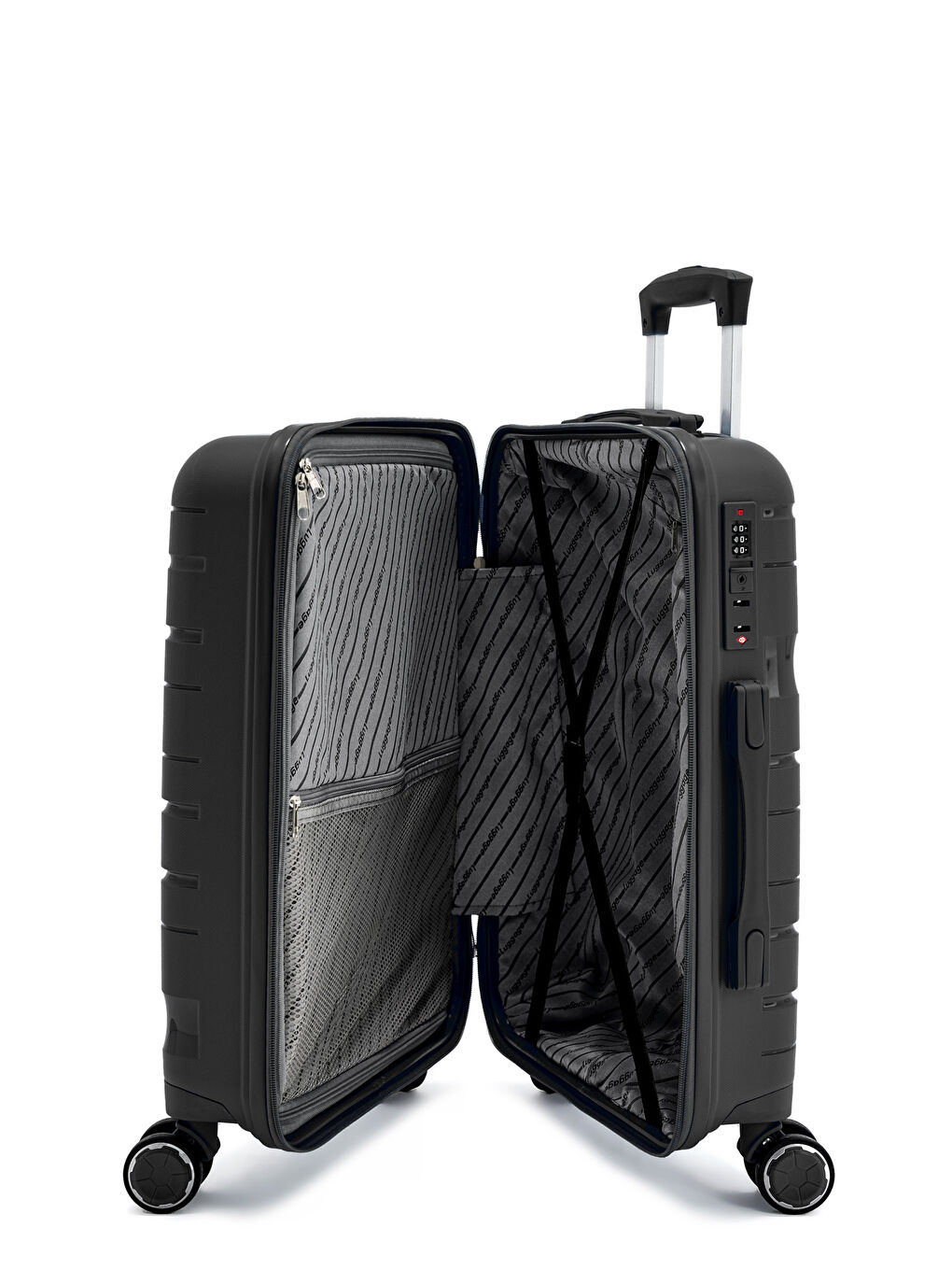 Siyah İthal Pp ClassicGo Kabin Boy Valiz-5