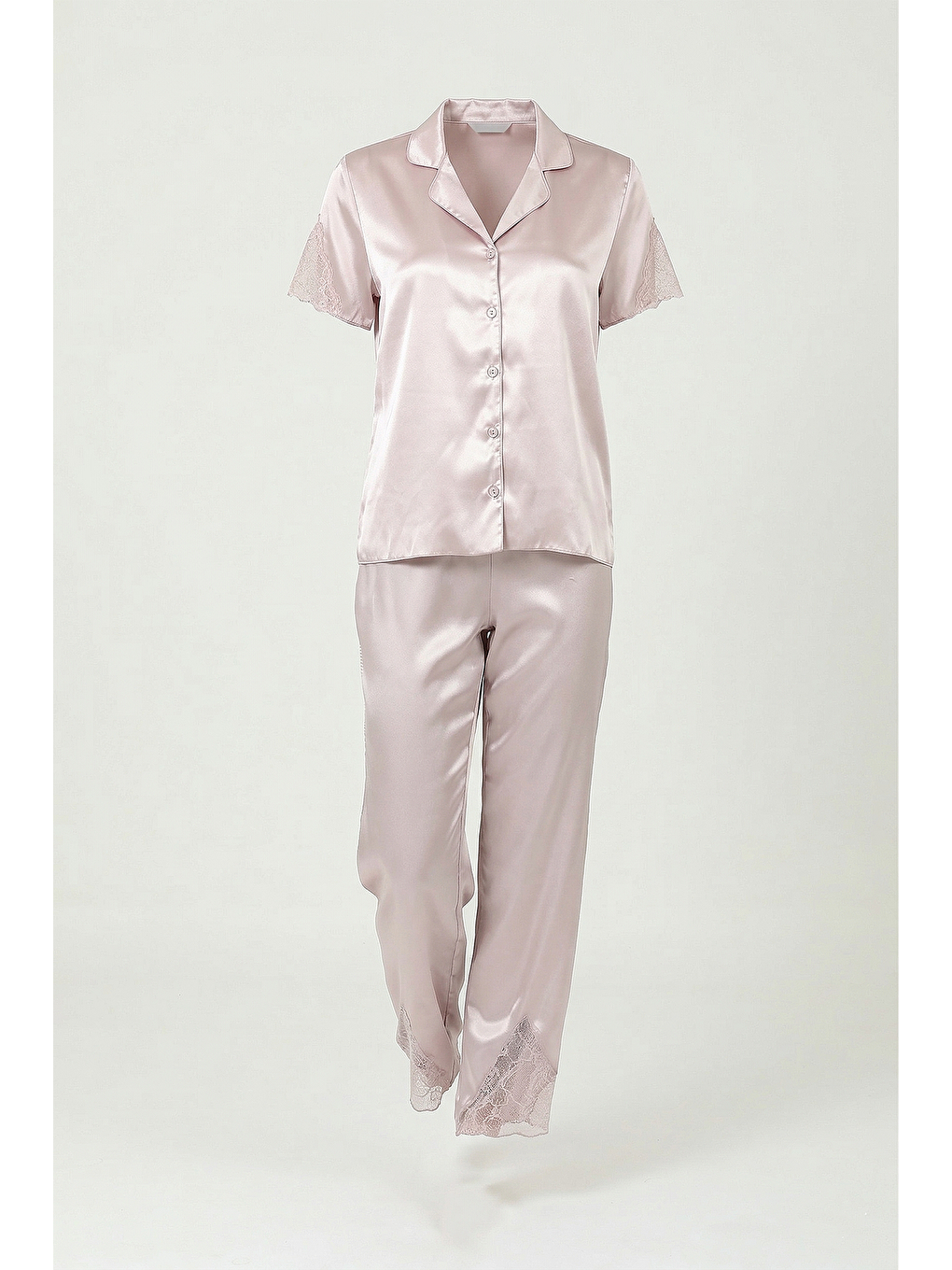 Pembe Saten 6 LI Set Kaplı PUDRA-2