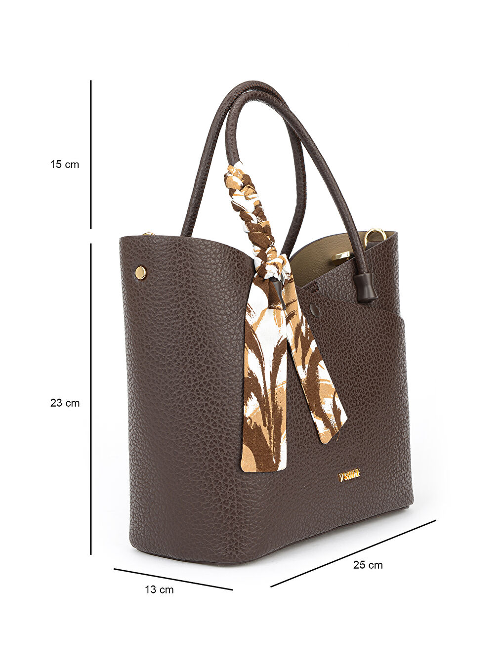 Kahverengi Kadın Omuz ve El Çantası 153979Z3114 Kahve-1