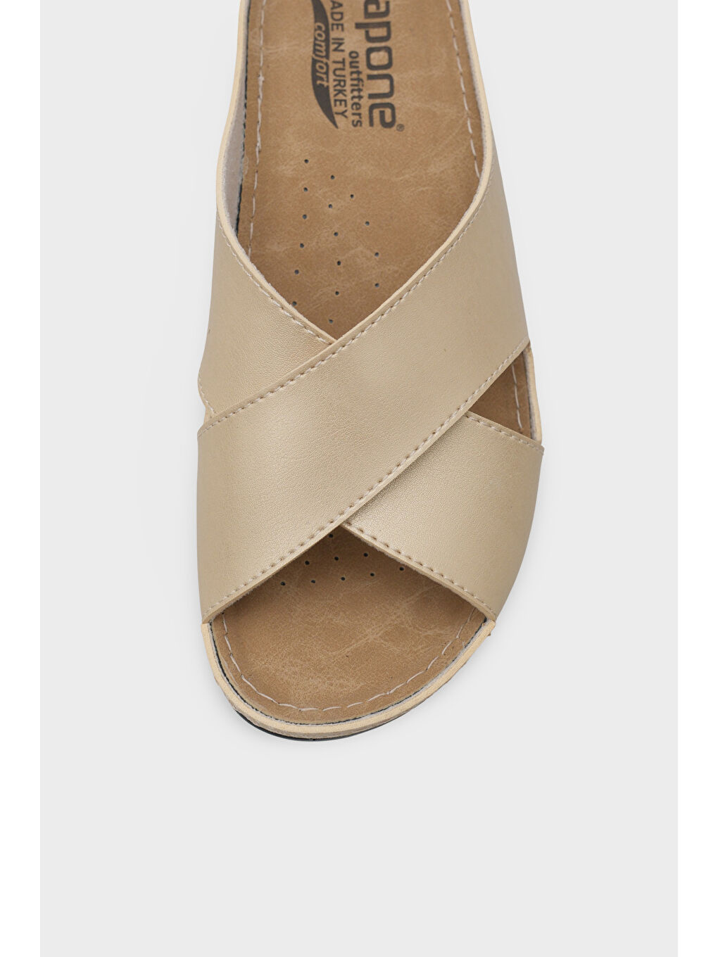 Sarı Ivory 107001 Kadın Çapraz Bant Konfor Anatomic Terlik-2