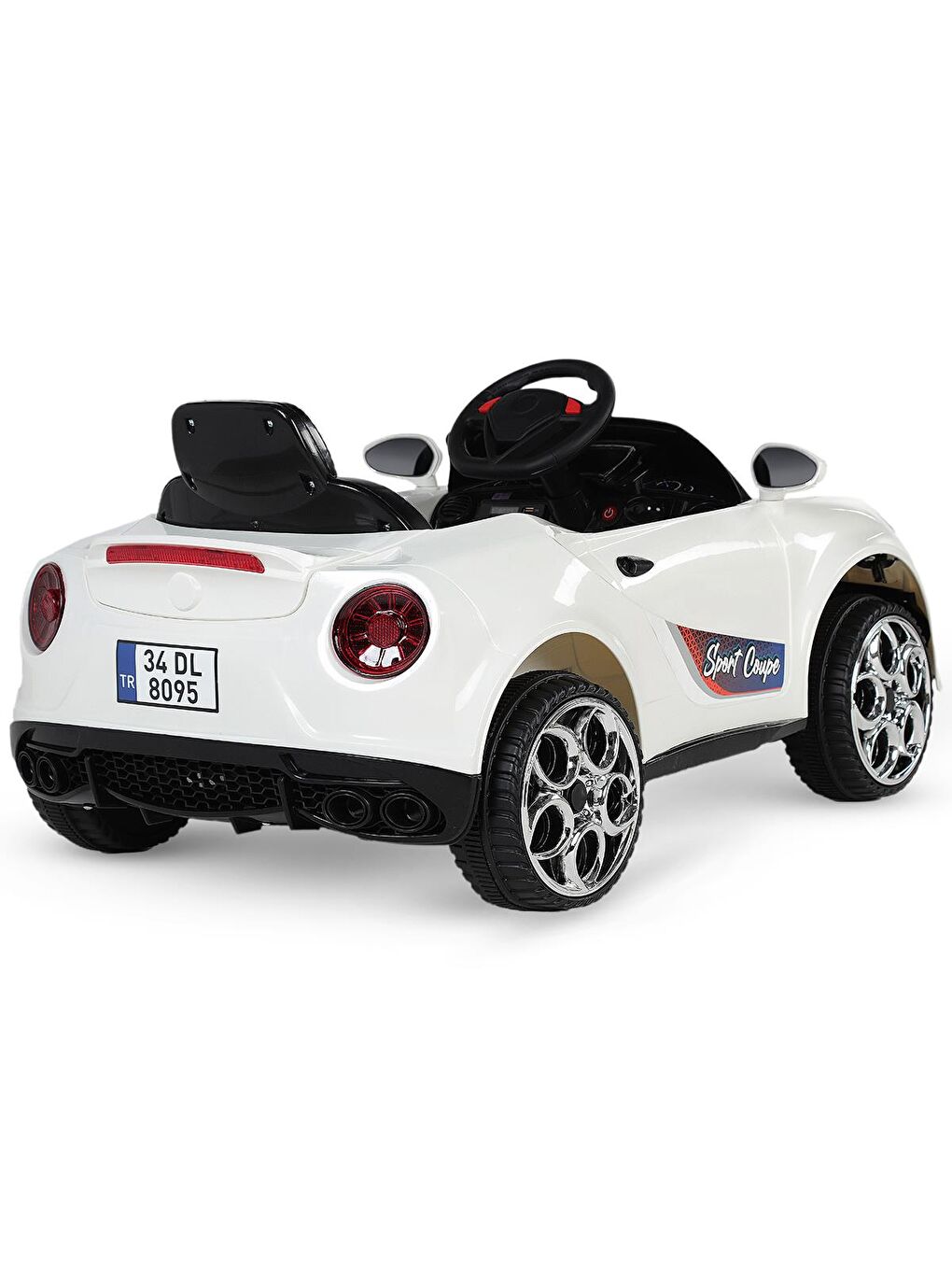 Oyuncak 12 Volt Sport Coupe - Bej Standart-5