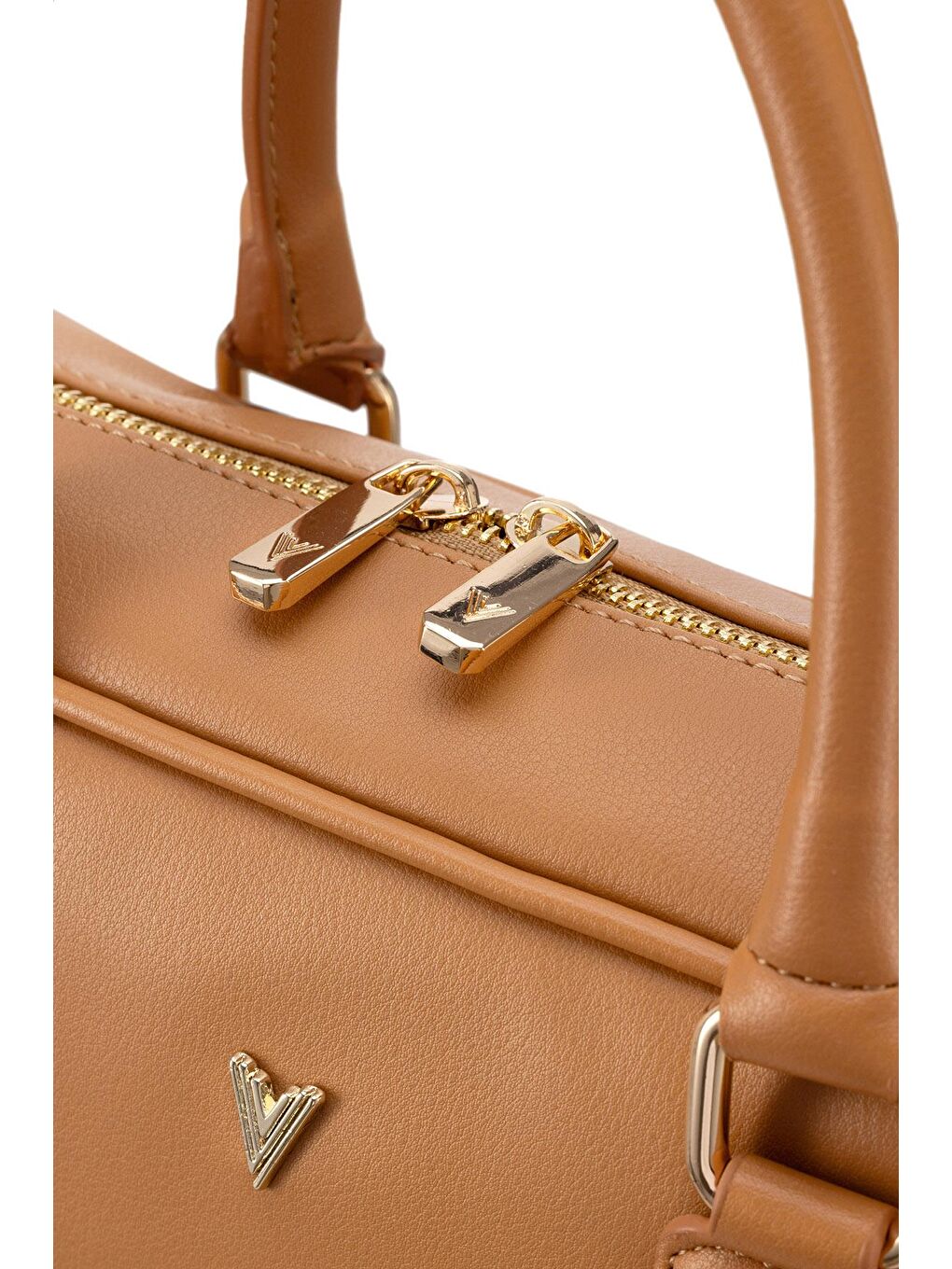 Kahverengi Lina Omuz Çantası Camel-4