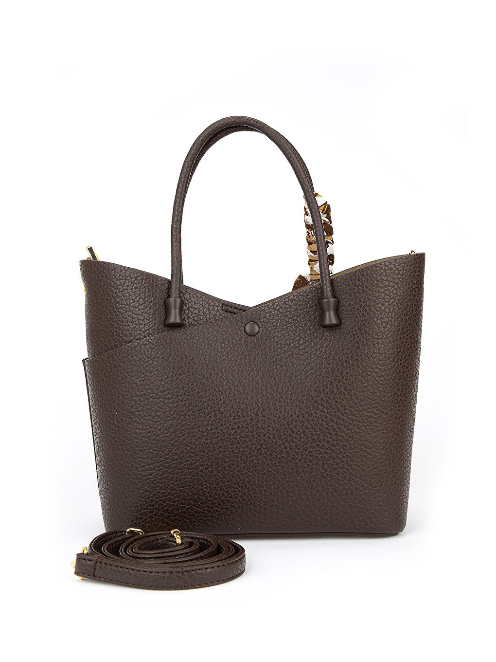 Kahverengi Kadın Omuz ve El Çantası 153979Z3114 Kahve-2