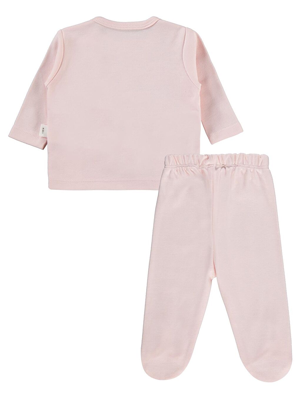 Pembe Baby Fırfır Tüllü 1-9 Ay Pijama Takımı - Pudra 1-3 Ay-2
