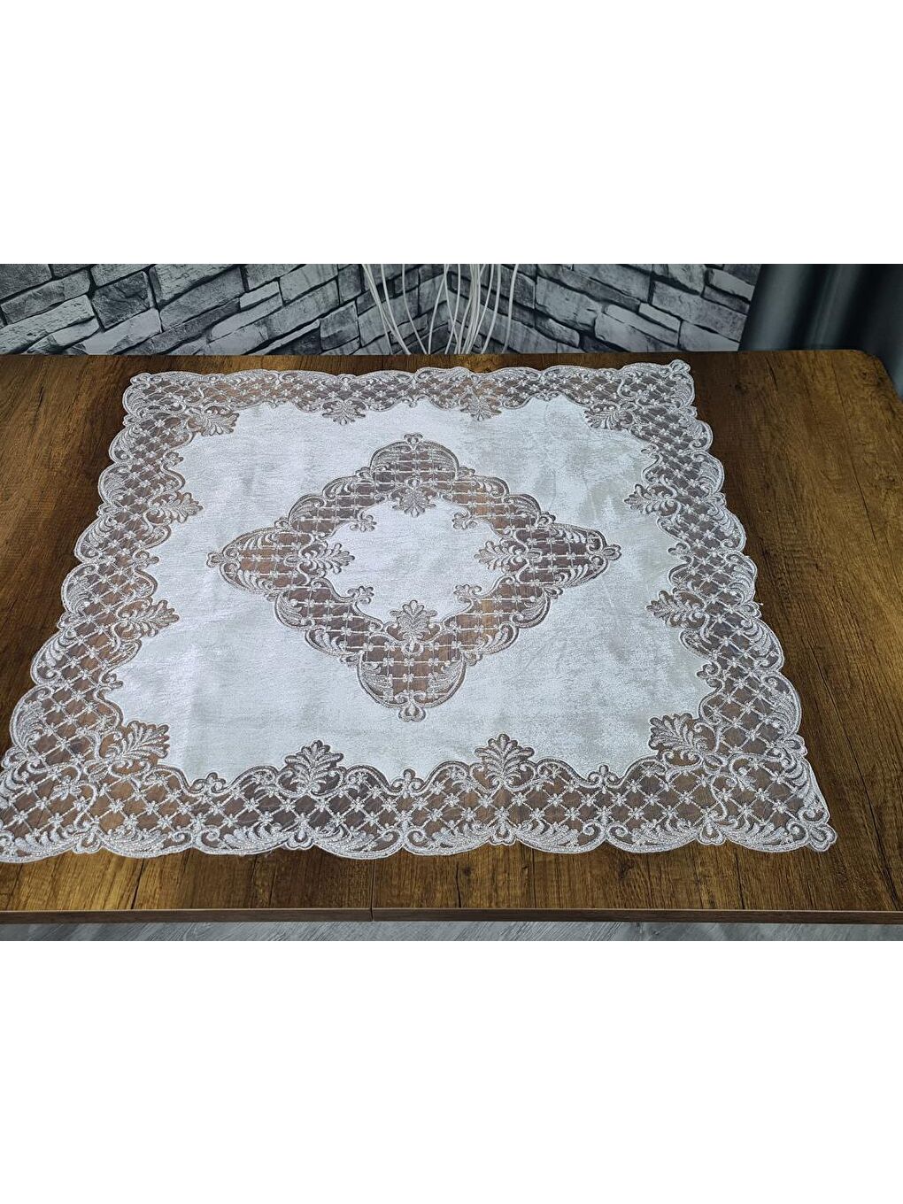 Ekru Kadife Advance Salon Takımı 5 Parça Krem-1