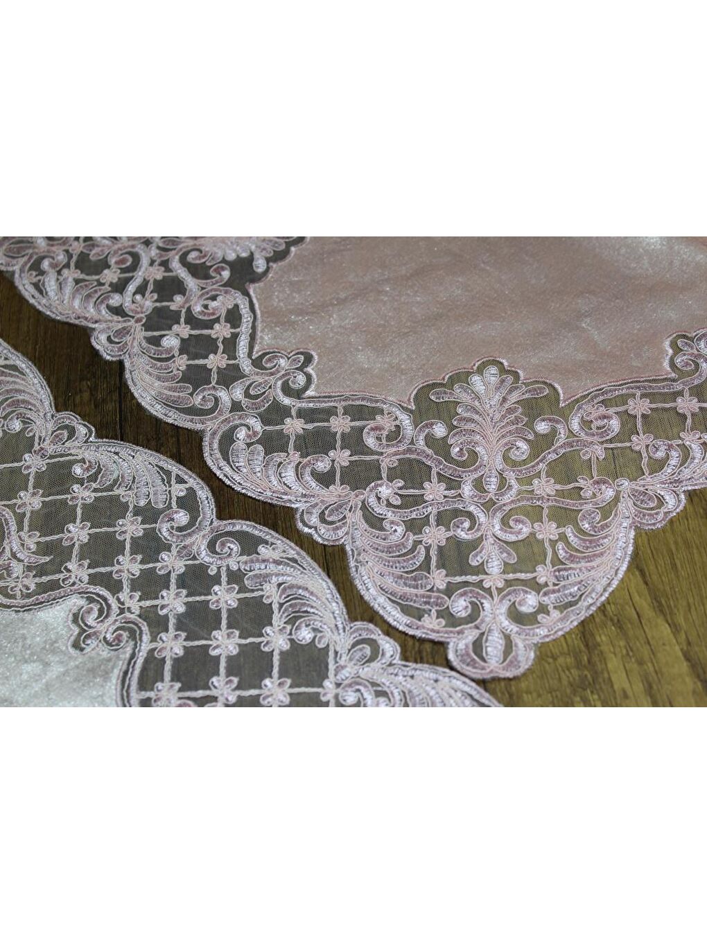 Mira 5 Parça Kadife Salon Takımı Pembe-1