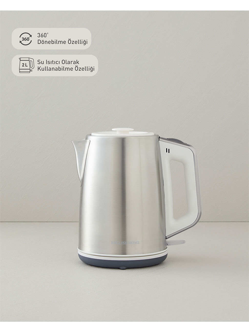CMK 6010 Inox Çay Makinesi ve Kettle Beyaz-Krom-3