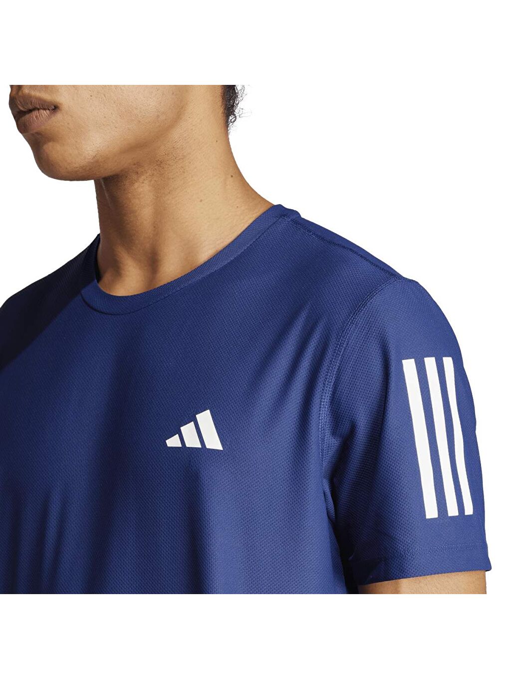 Own The Run Erkek Lacivert Yuvarlak Yaka Tişört-2