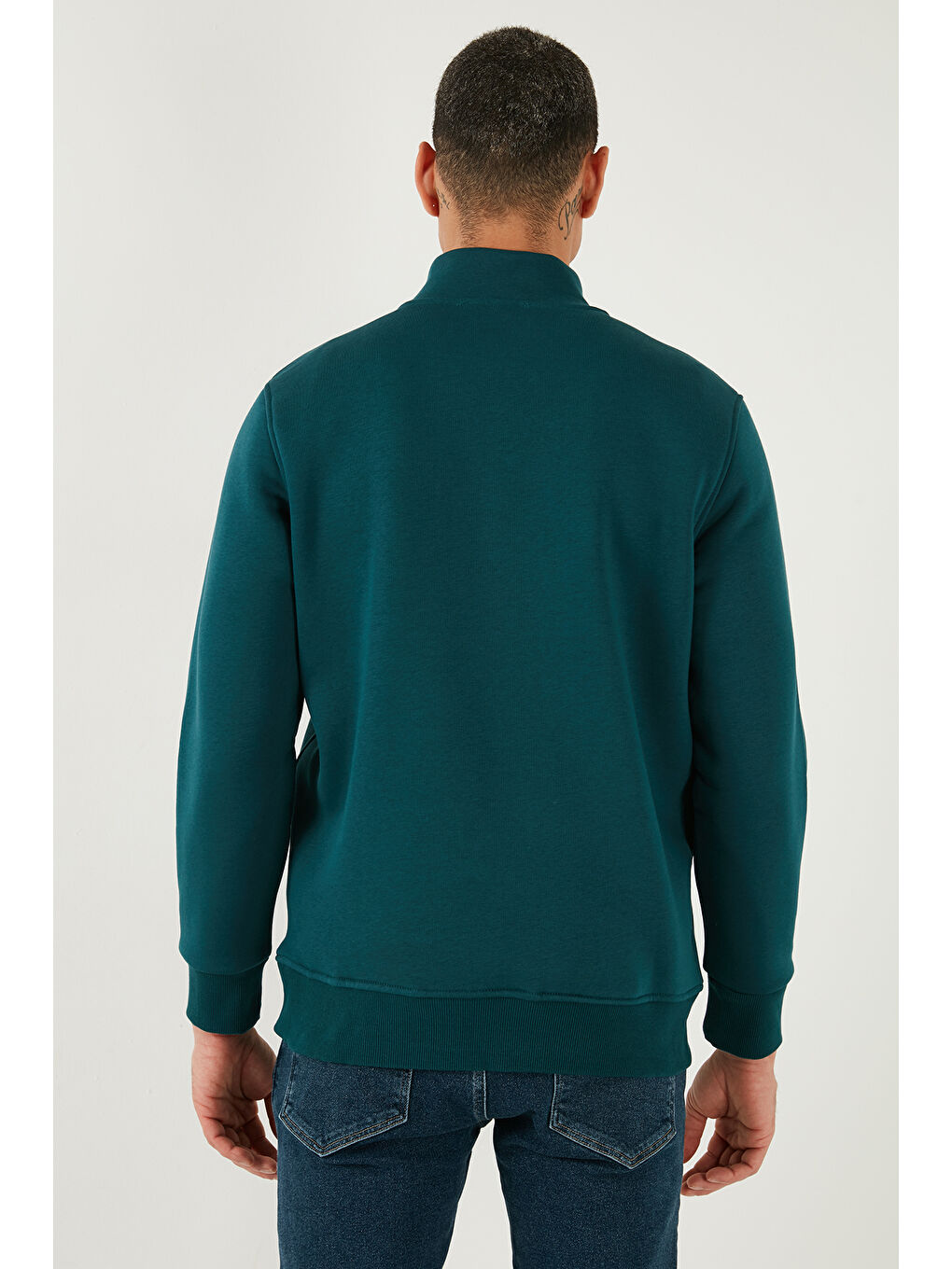 Bej Pamuklu Regular Fit Dik Yaka 2'li Paket Sweat 59052592S2-3