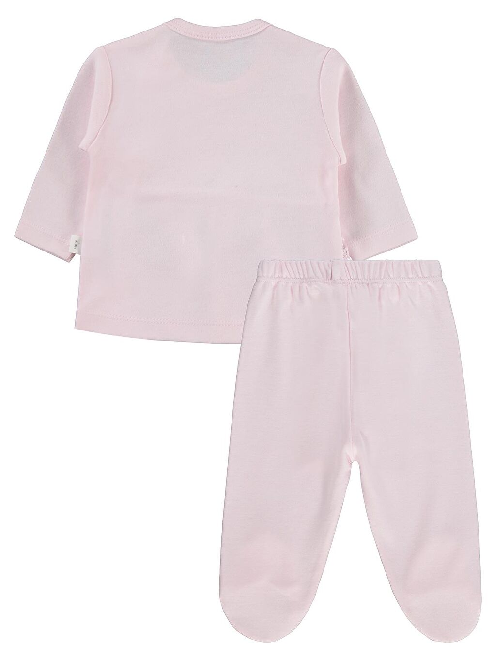 Baby Fırfır Tüllü 1-9 Ay Pijama Takımı - Pembe 1-3 Ay-2