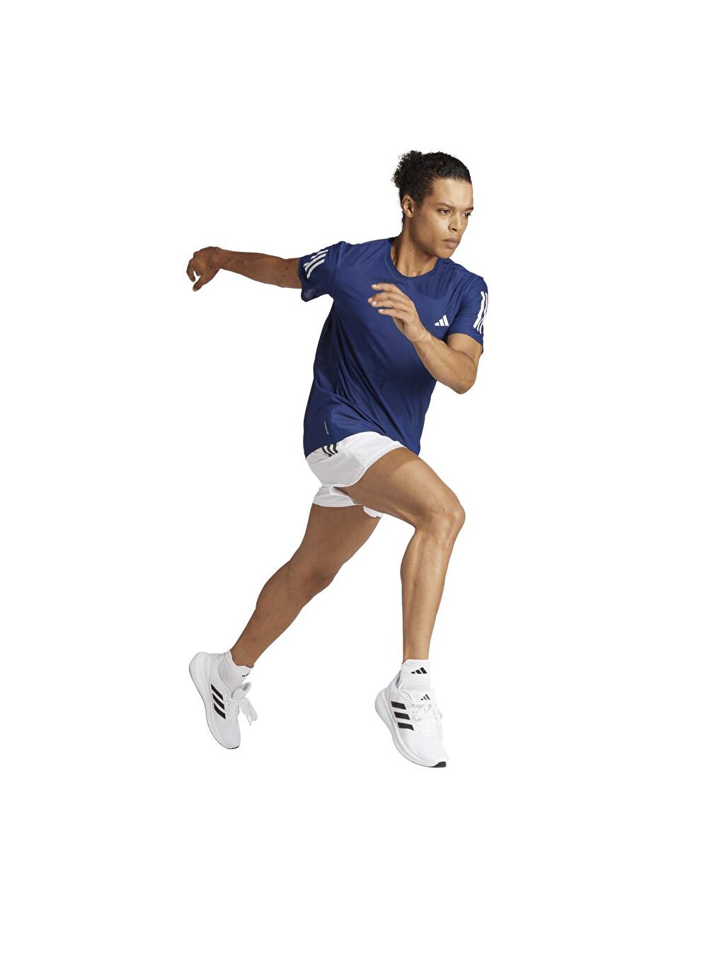 Own The Run Erkek Lacivert Yuvarlak Yaka Tişört-4