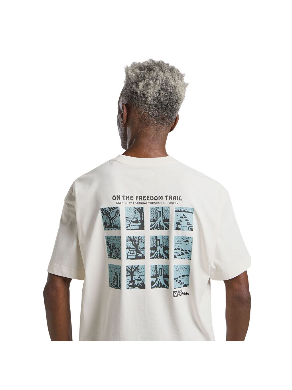 Trailblazer T Erkek Beyaz Tişört-5