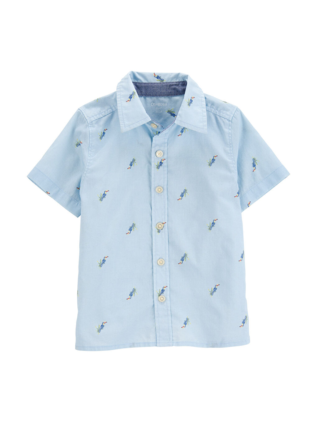 Mavi Küçük Erkek Çocuk Gömlek