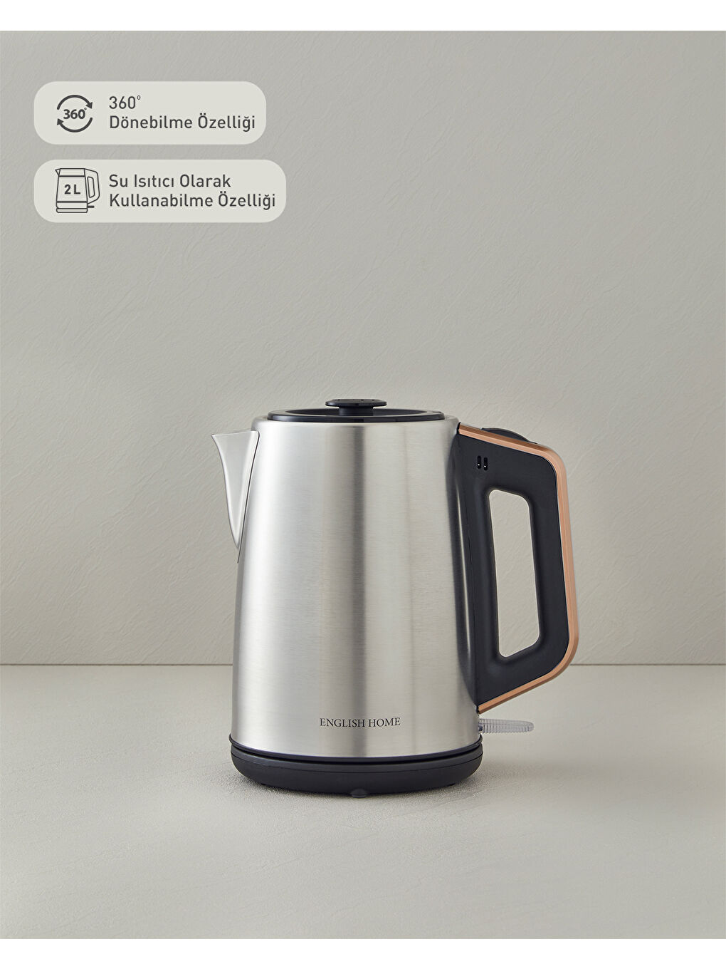 CMK 6010 Inox Çay Makinesi ve Kettle Siyah-Bakır-3