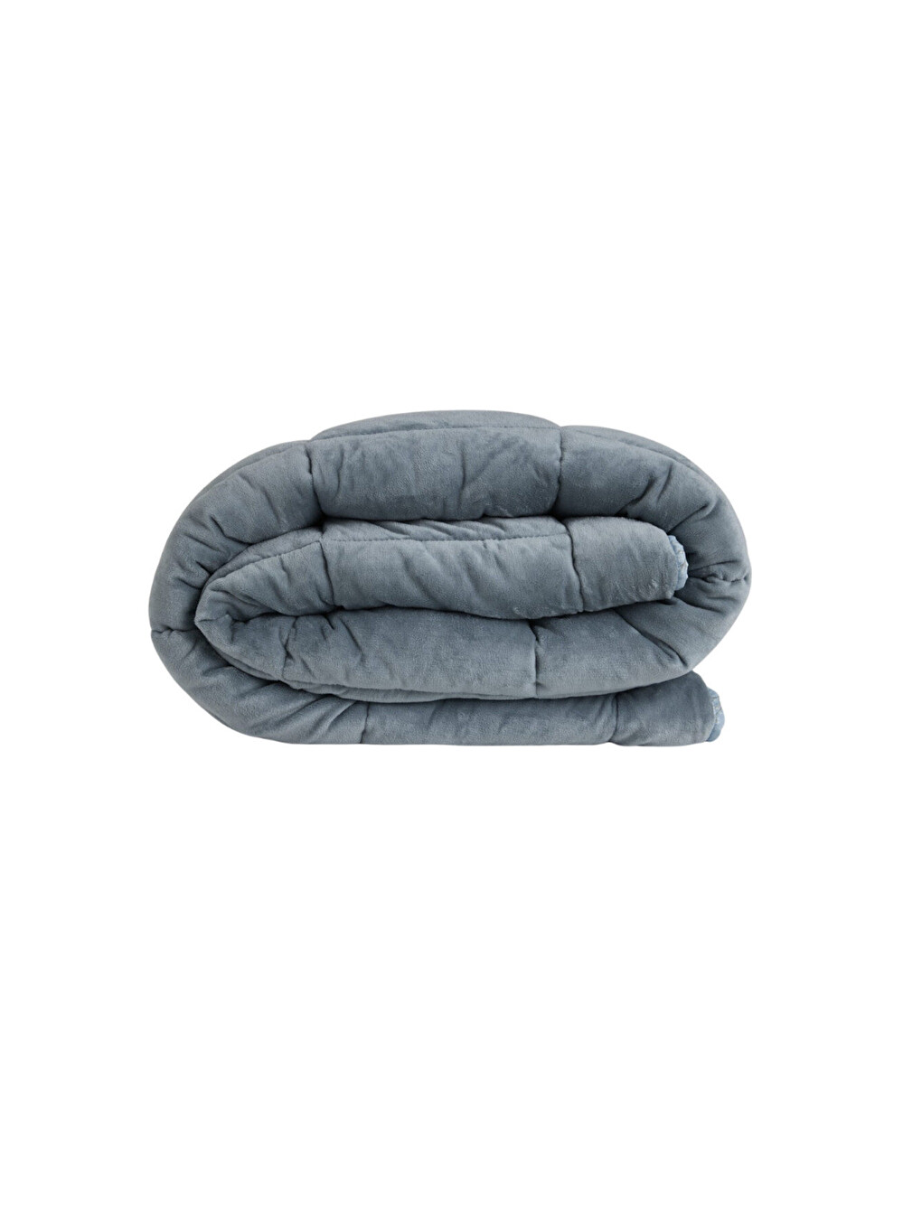 Tek Kişilik Çift Taraflı Welsoft Comforter Yorgan Seti Mavi 155x215 cm - Dormio Soft Bloom Serisi-5