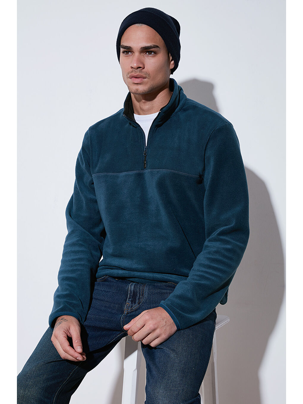 Yeşil Regular Fit Anti-Pilling Tüylenme Yapmayan Soğuk Geçirmez 2'li Paket Polar 5896700S2-1