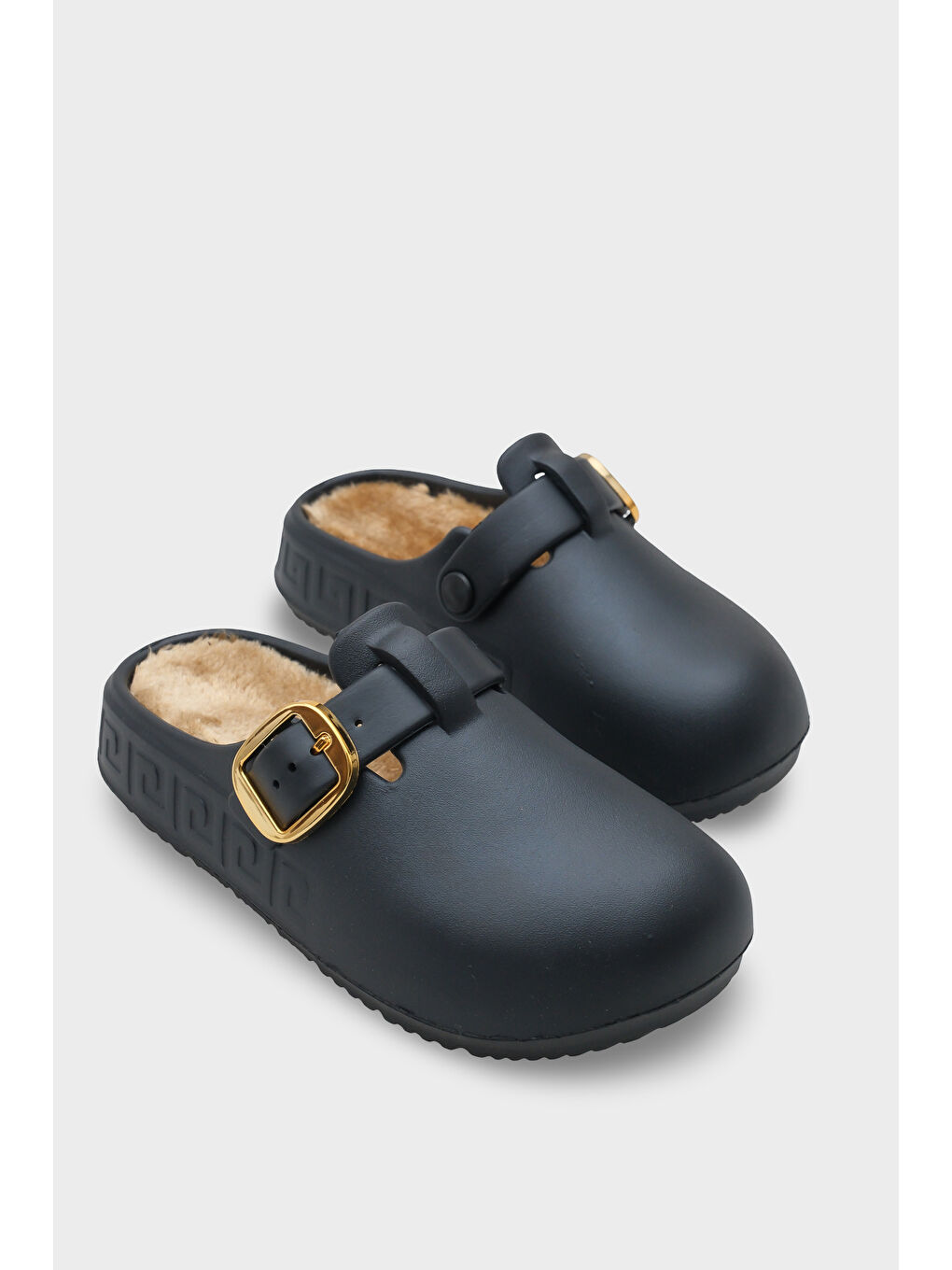 Siyah Daisy Kadın Sabo Terlik-1