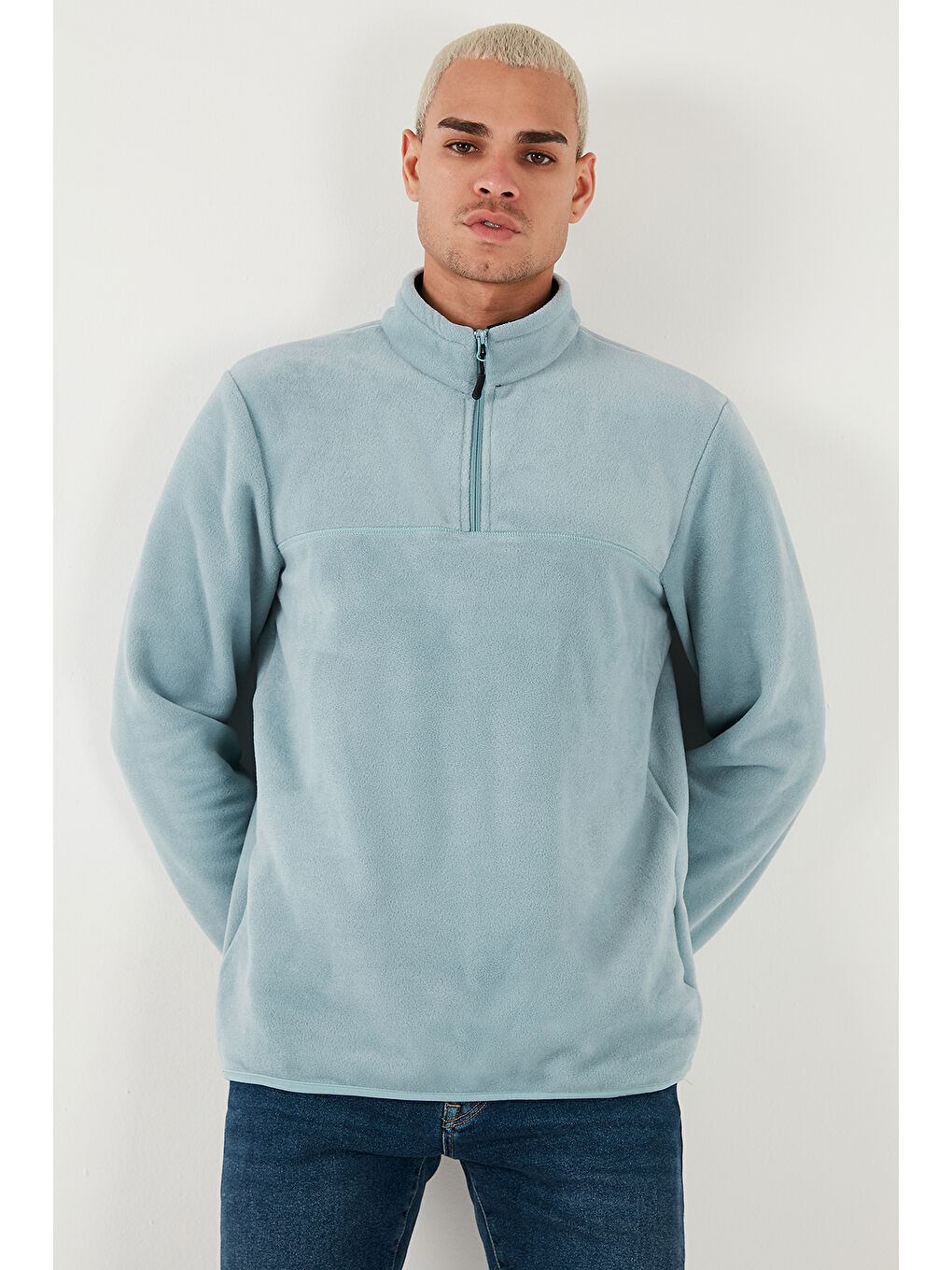 Yeşil Regular Fit Anti-Pilling Tüylenme Yapmayan Soğuk Geçirmez 2'li Paket Polar 5896700S2-2