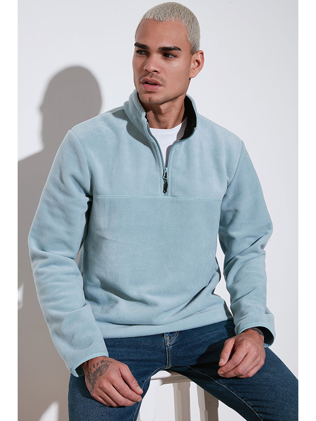 Yeşil Regular Fit Anti-Pilling Tüylenme Yapmayan Soğuk Geçirmez 2'li Paket Polar 5896700S2-2