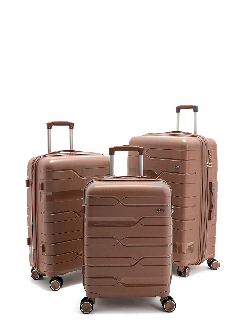 Pembe İthal Pp ClassicGo Valiz Seti