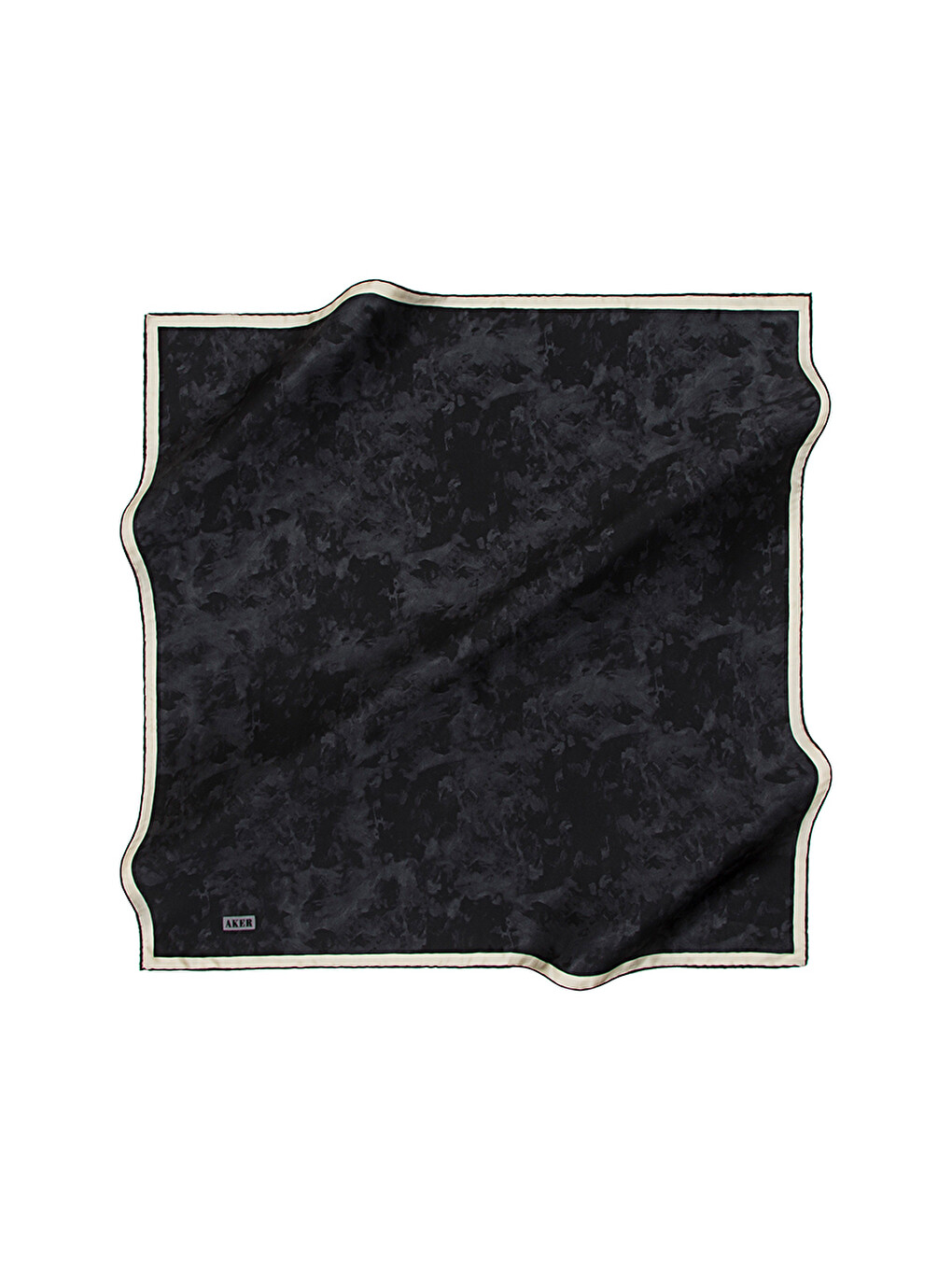 Siyah 90X90 İpek Pamuk Eşarp