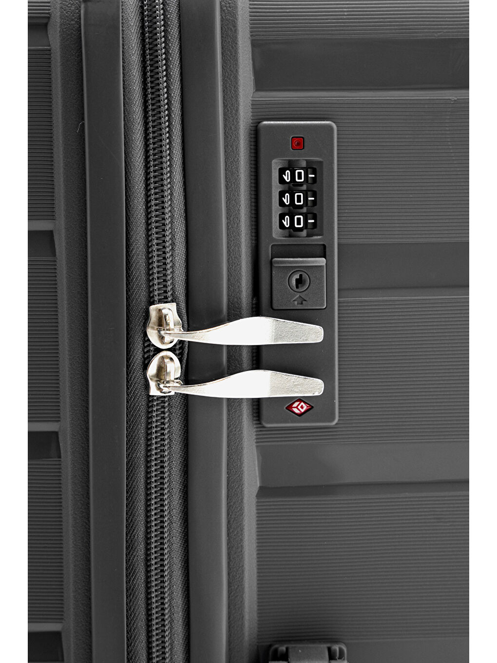 Antrasit İthal Pp Titan Büyük Boy Valiz-3