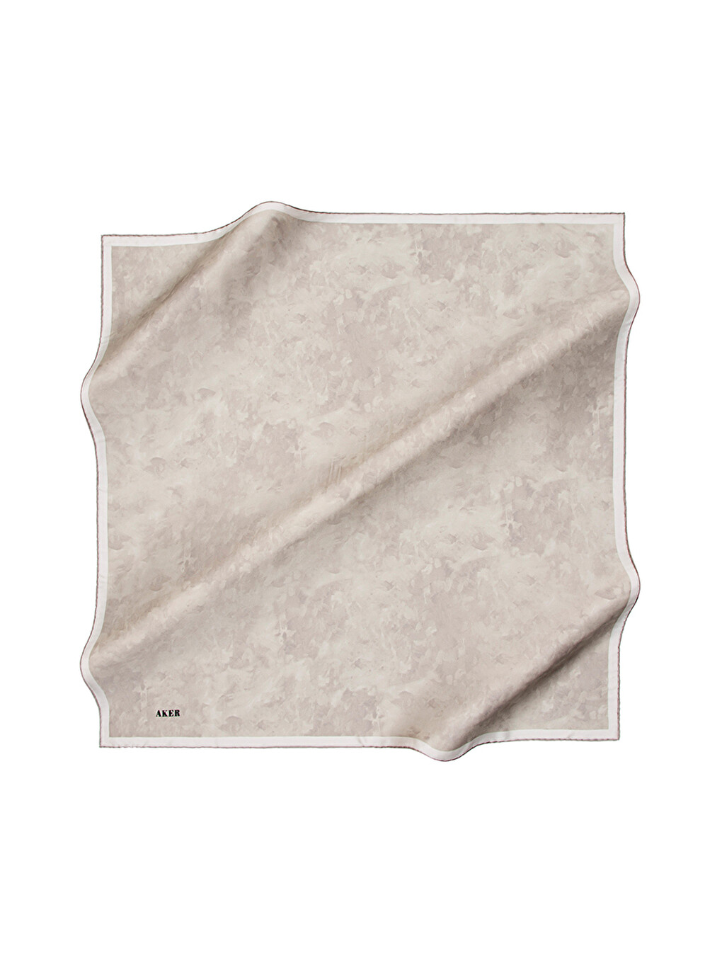 Ekru 90X90 İpek Pamuk Eşarp