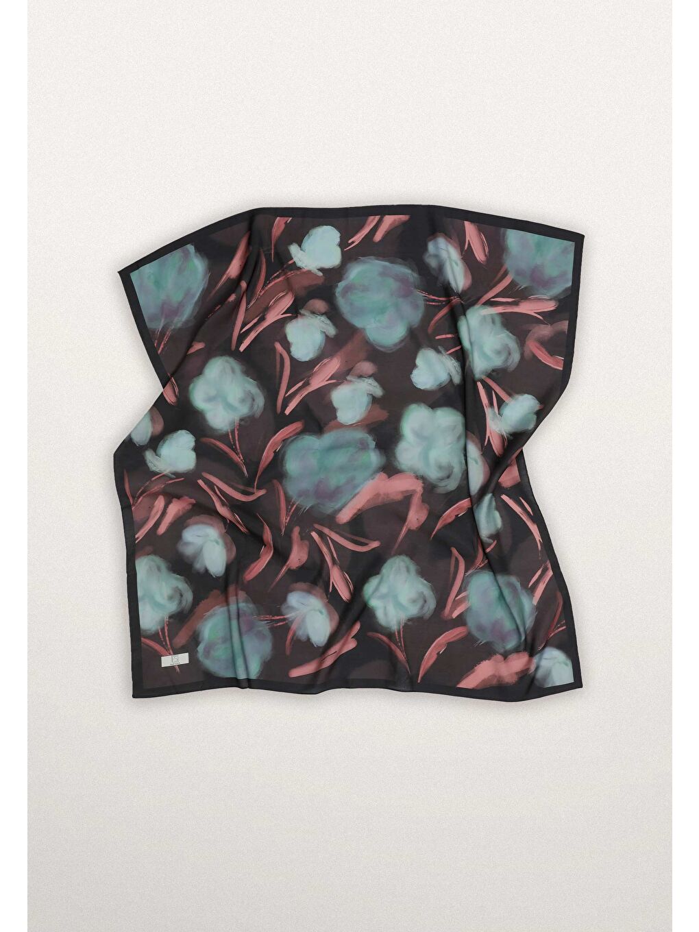 Darcy Desen Pamuk İpek Eşarp Turkuaz-2