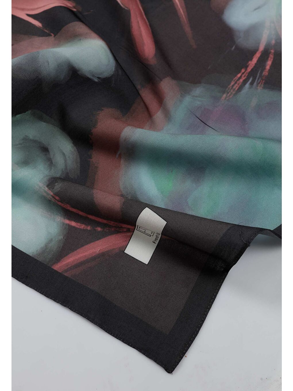 Darcy Desen Pamuk İpek Eşarp Turkuaz-3