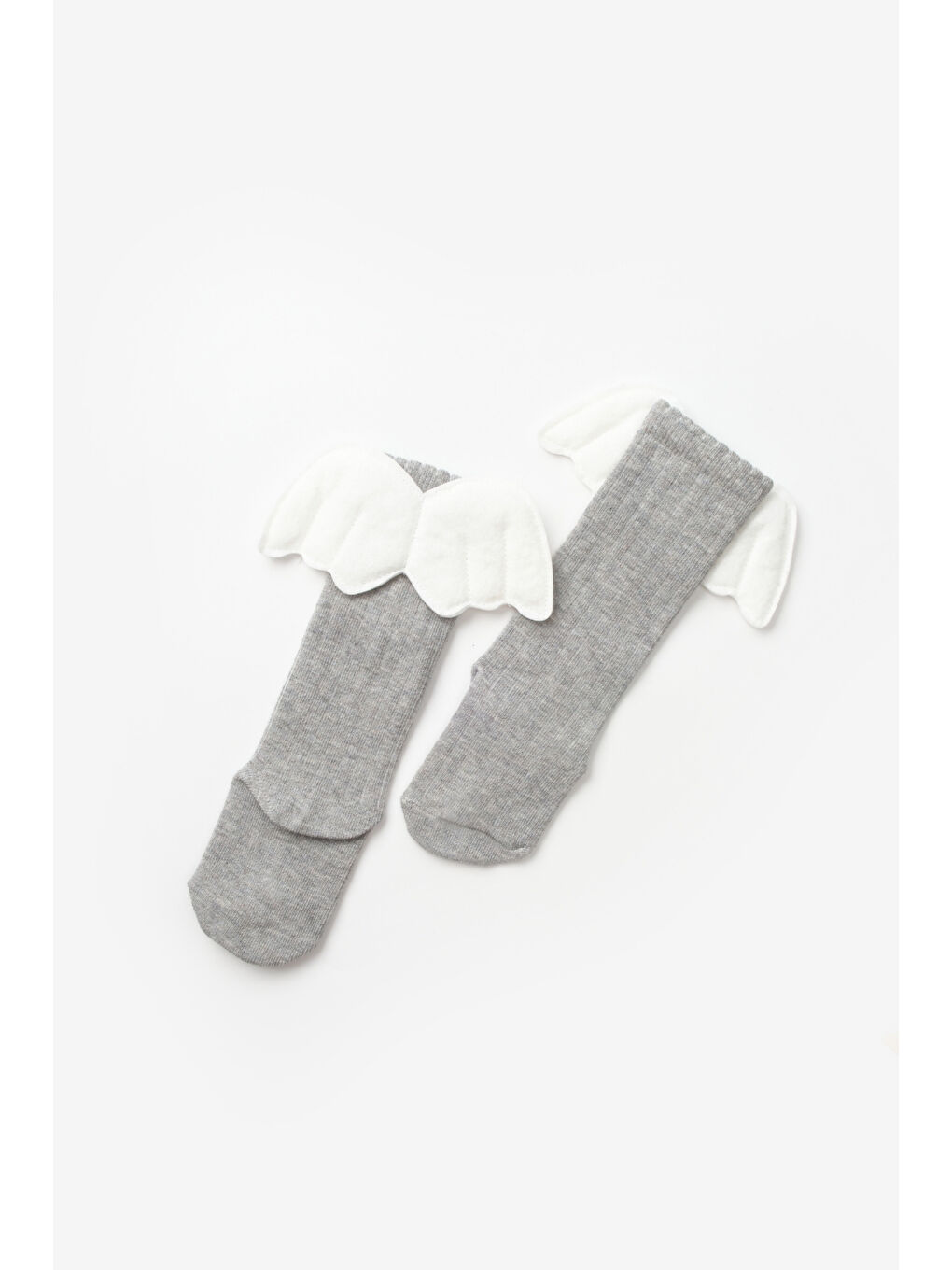 Gri Kanatlı Kız Çocuk Çorap
