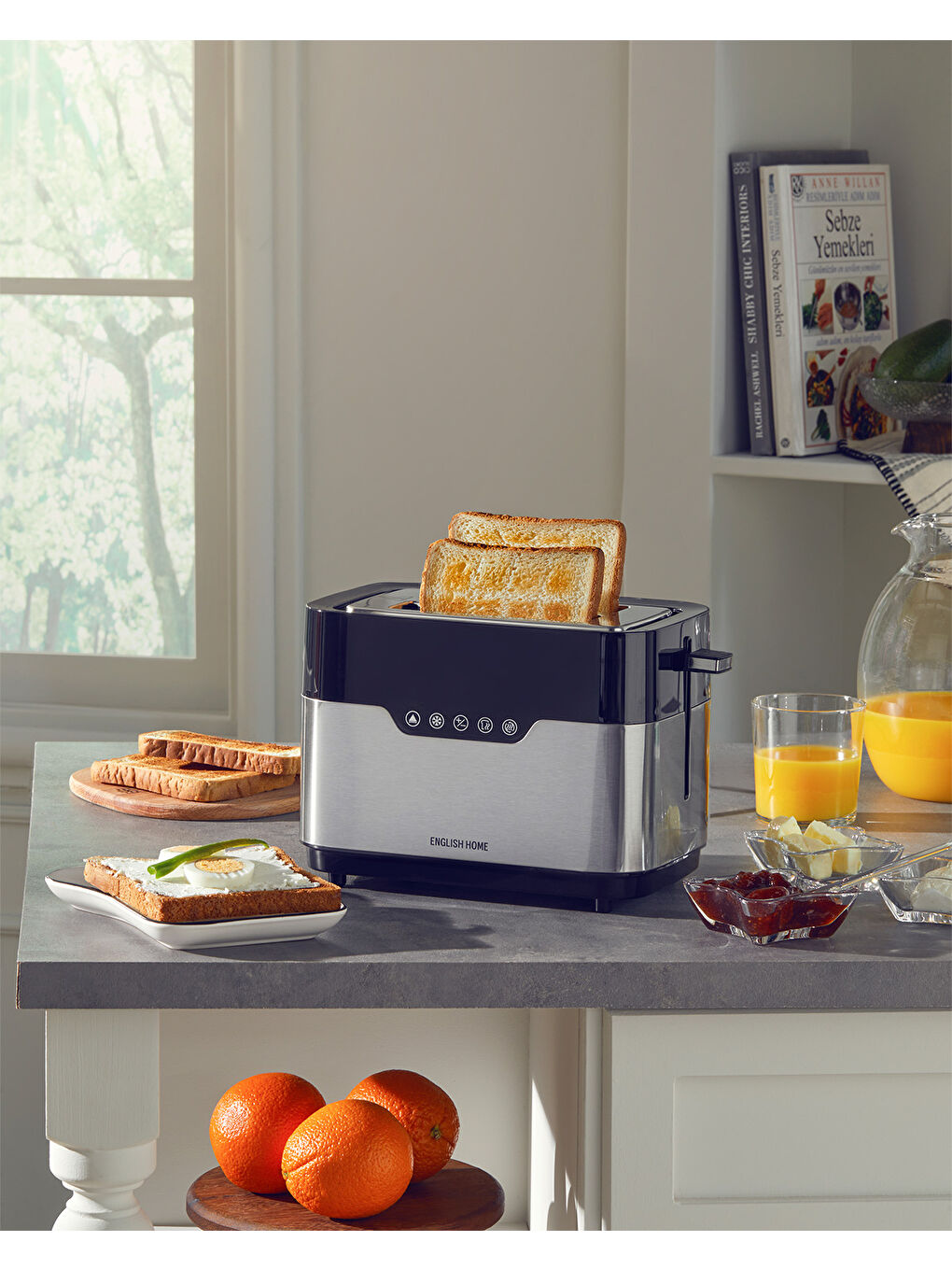 EKM 5001 Dijital Ekmek Kızartma Makinesi 920W Siyah-Krom