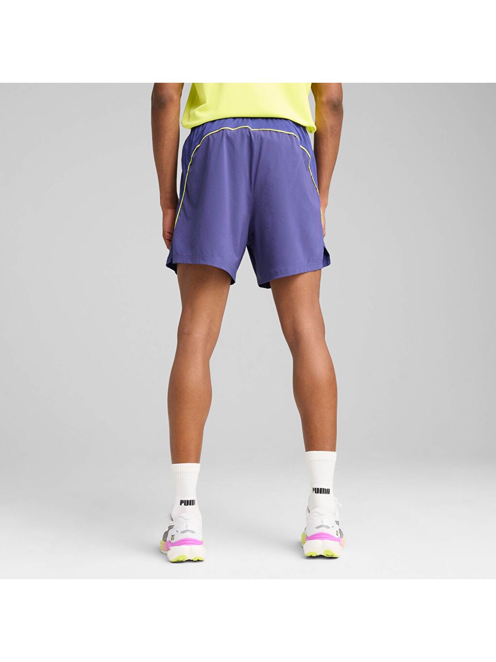 Mavi VELOCITY Erkek 5" Koşu Şortu-1