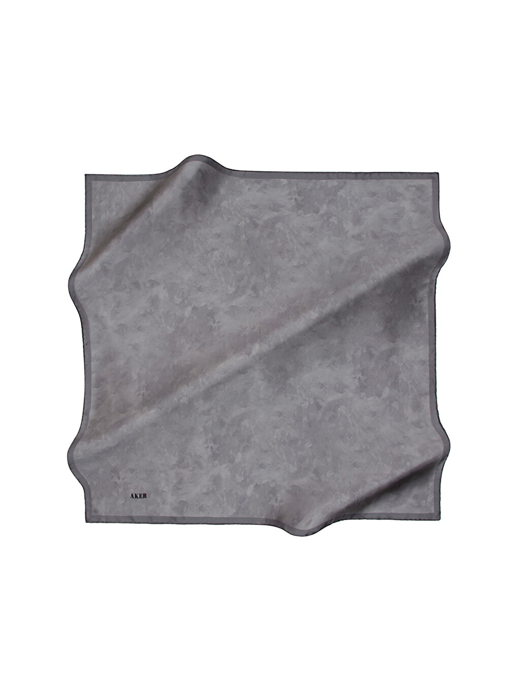 Gri 90X90 İpek Pamuk Eşarp