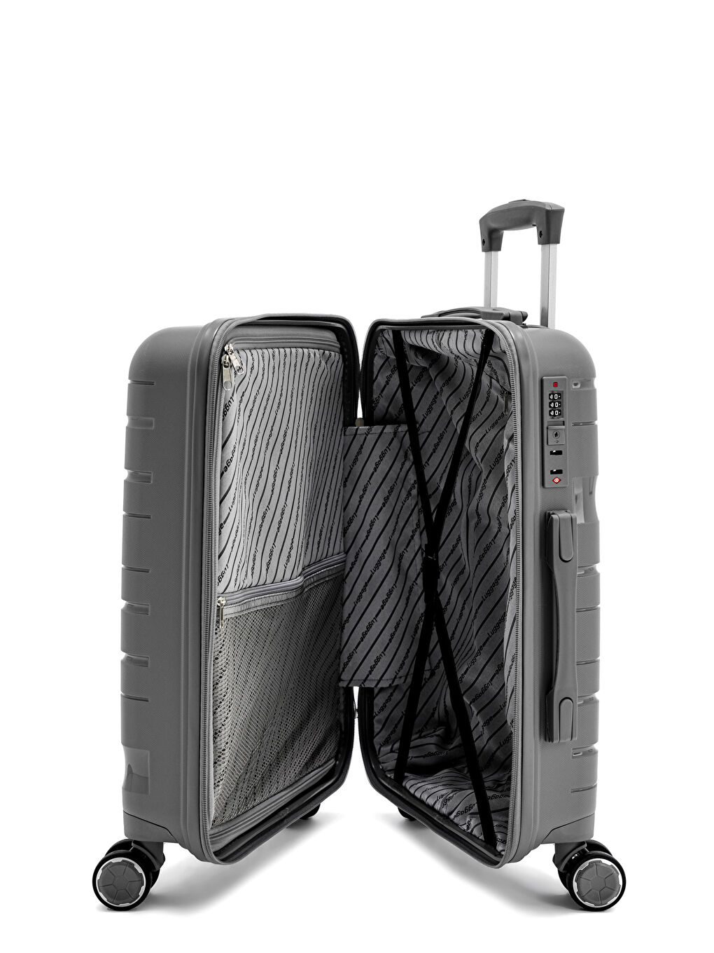 Antrasit İthal Pp ClassicGo Kabin Boy Valiz-5