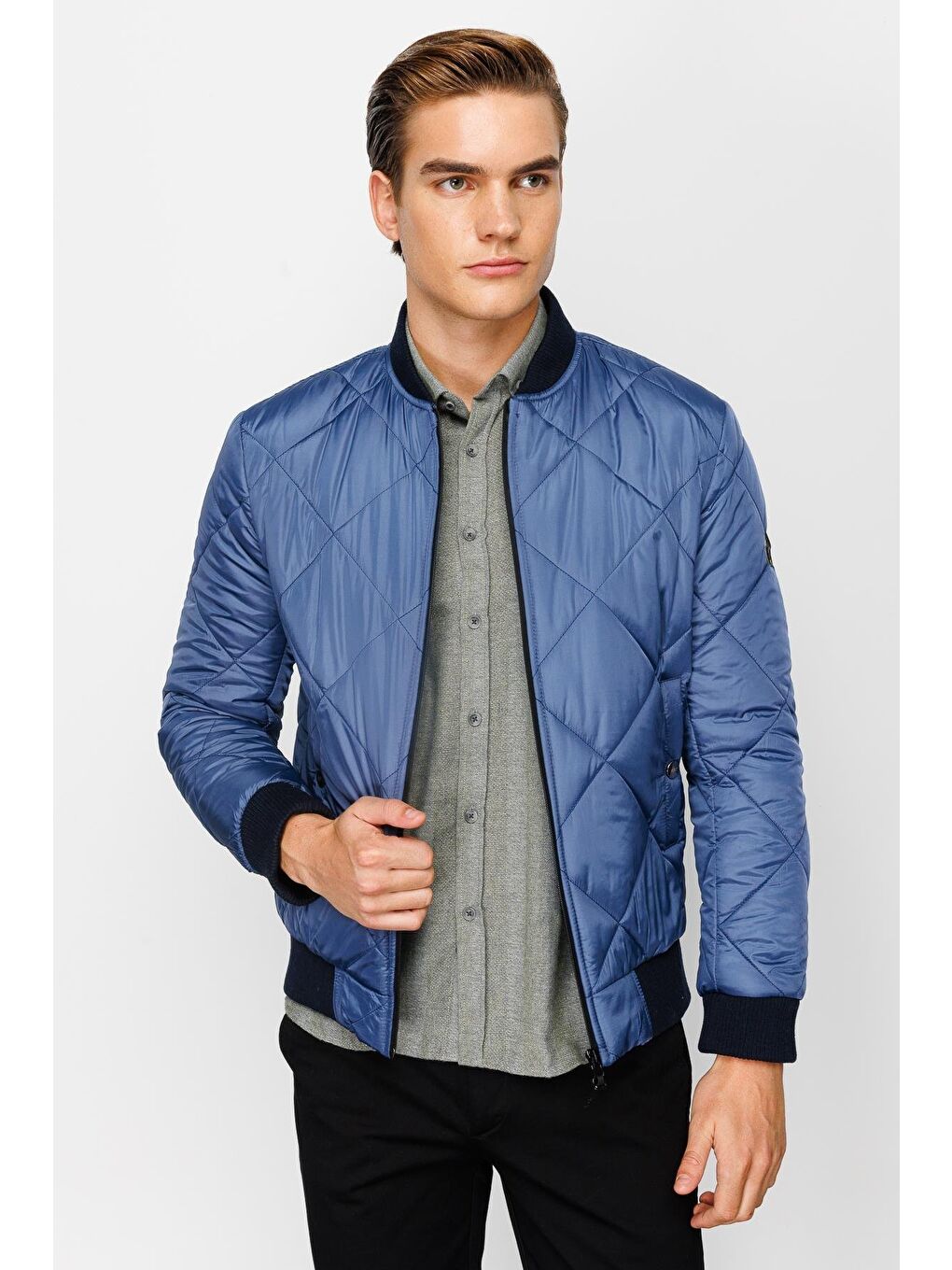 Mavi Erkek İndigo   Mont-1