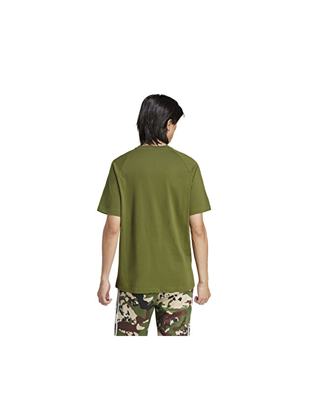 Camo Tongue Tee Erkek Günlük Tişört Is0248 Yeşil-1