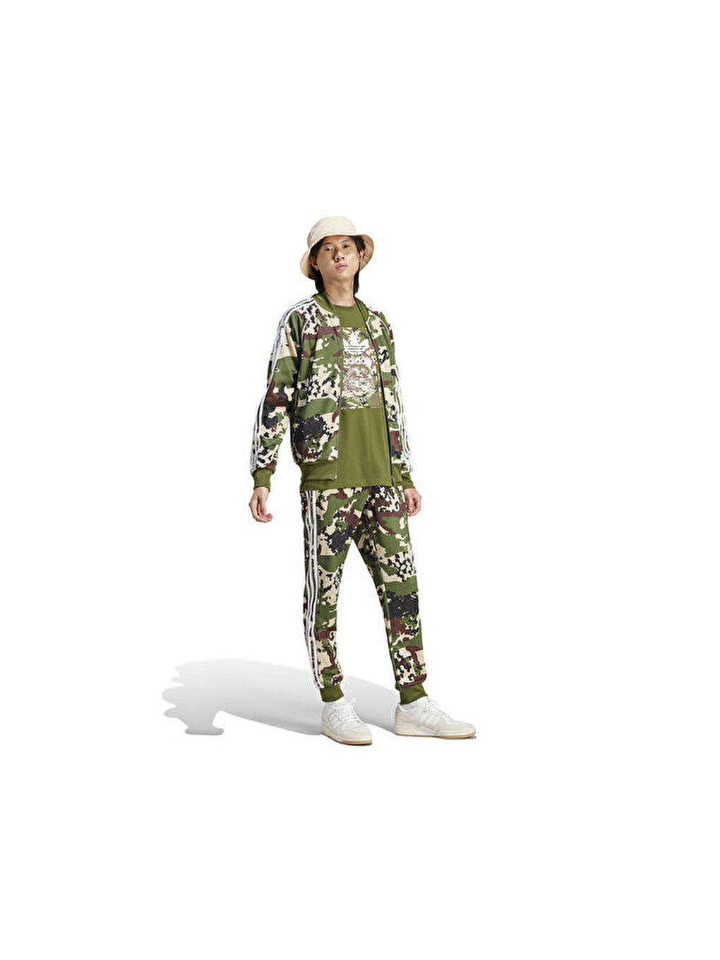 Camo Tongue Tee Erkek Günlük Tişört Is0248 Yeşil-2