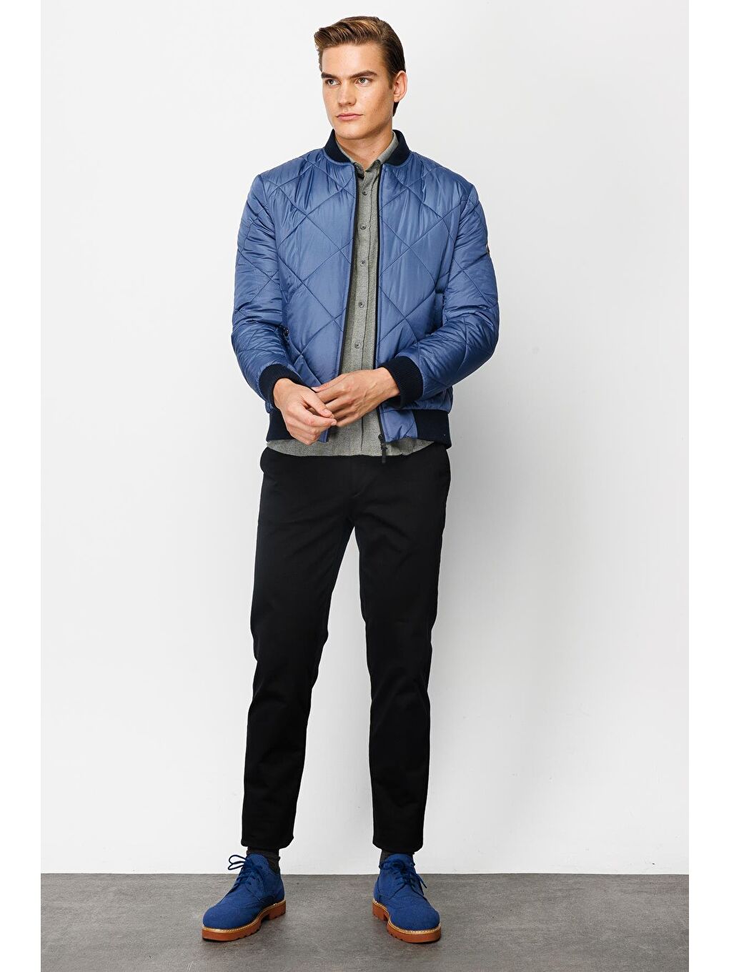 Mavi Erkek İndigo   Mont-5