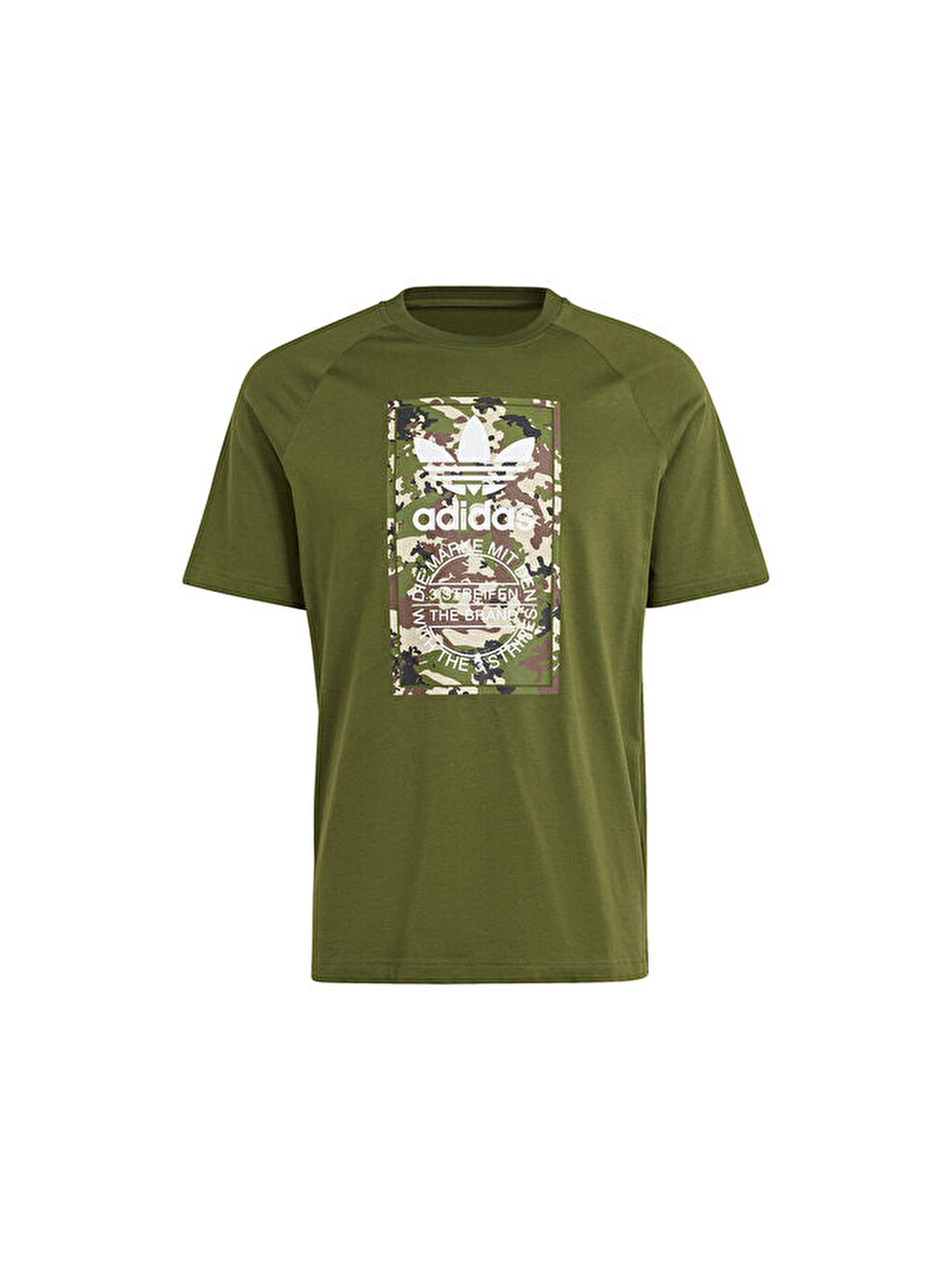 Camo Tongue Tee Erkek Günlük Tişört Is0248 Yeşil-3