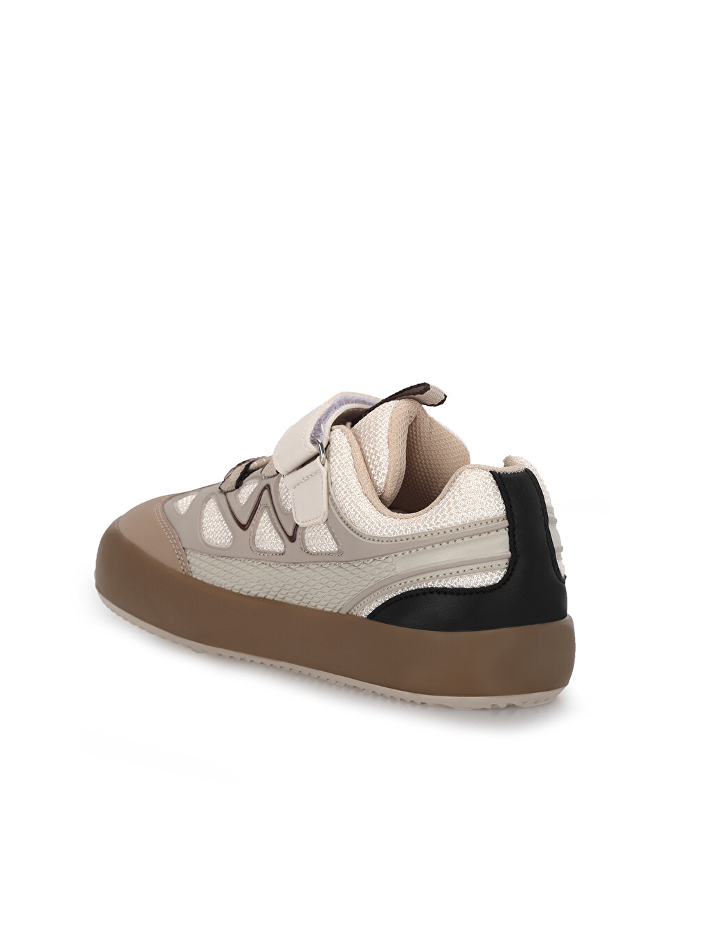 Kahverengi KAJU F Unisex Çocuk Cırt Cırtlı Bej / Kahve Günlük Spor Ayakkabısı-2