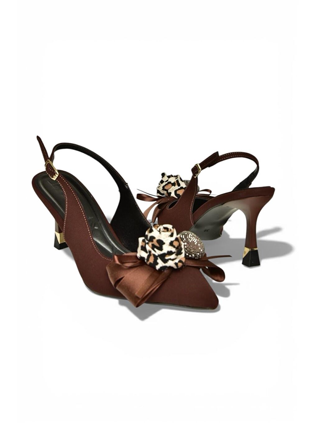 Kahverengi Kadın Topuklu Ayakkabı Y308202604-7