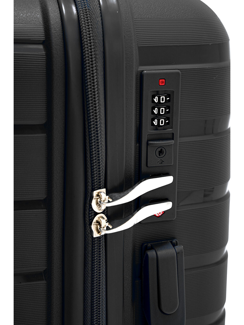 Siyah İthal Pp Titan Kabin Boy Valiz-2