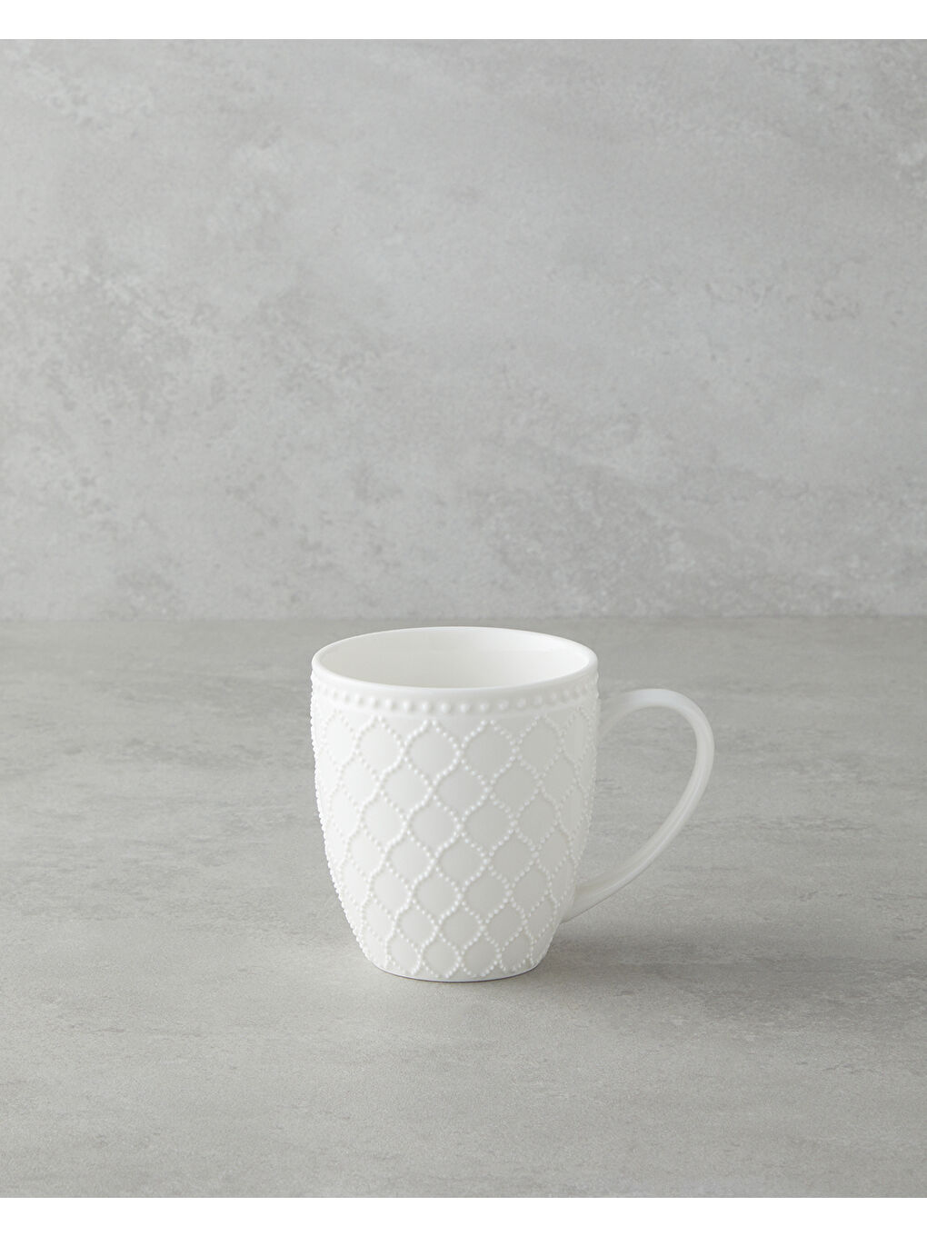 Carmen New Bone China Kupa 400 ml Beyaz