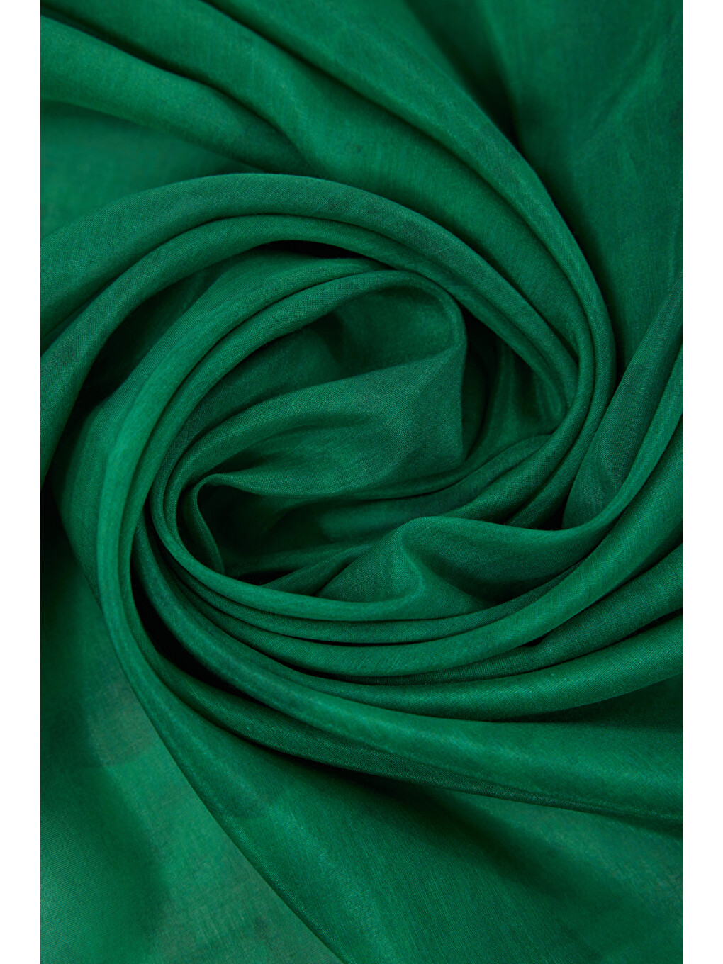 Açık Yeşil 90X90 İpek Pamuk Eşarp-2