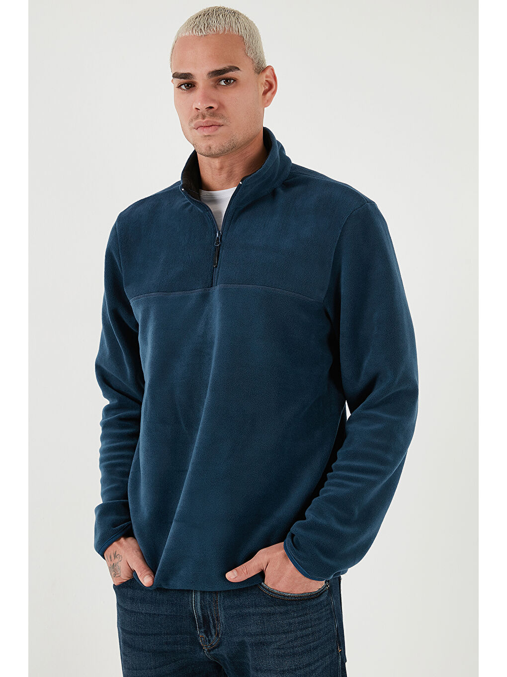 Yeşil Regular Fit Anti-Pilling Tüylenme Yapmayan Soğuk Geçirmez 2'li Paket Polar 5896700S2-1