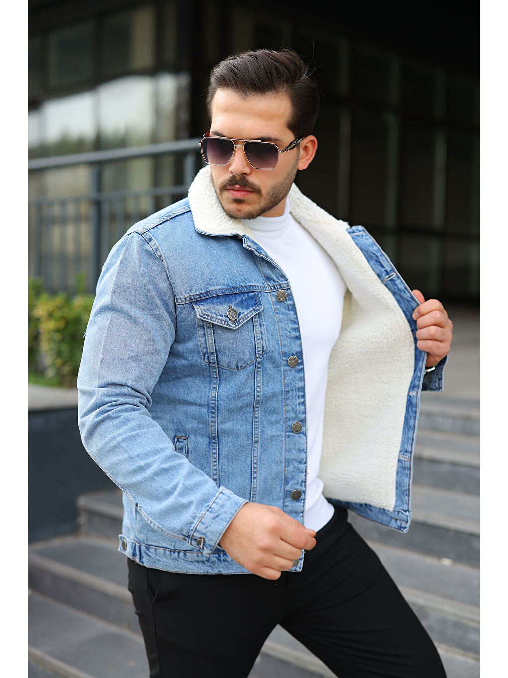 Mavi Erkek Trend Kışlık Içi Kürklü Jean Ceket-2