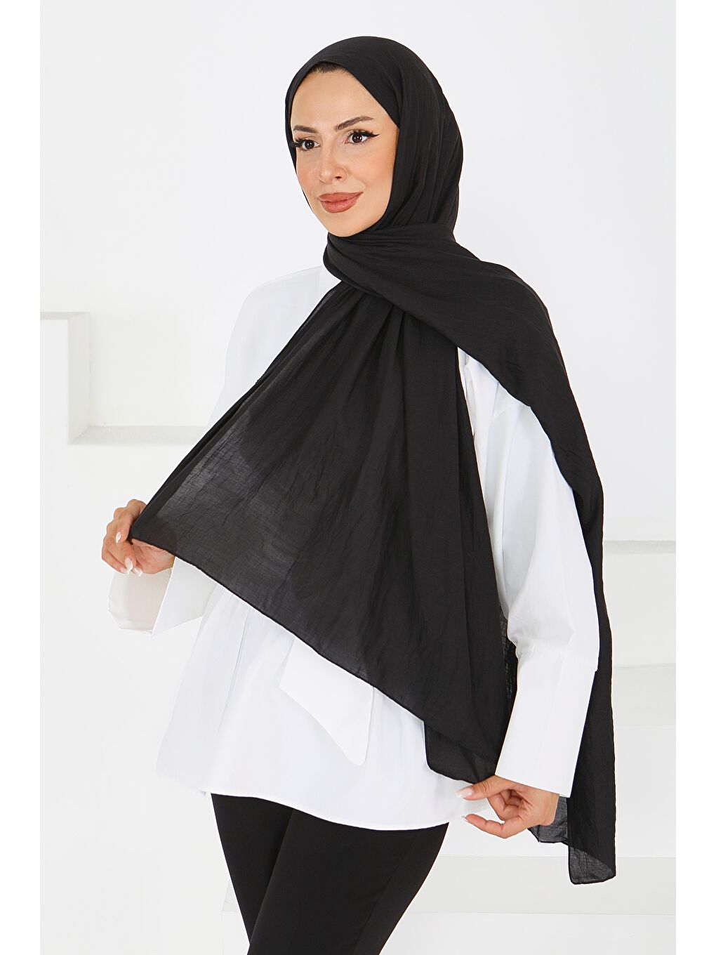 Pamuk Soft Şal Siyah - 27591